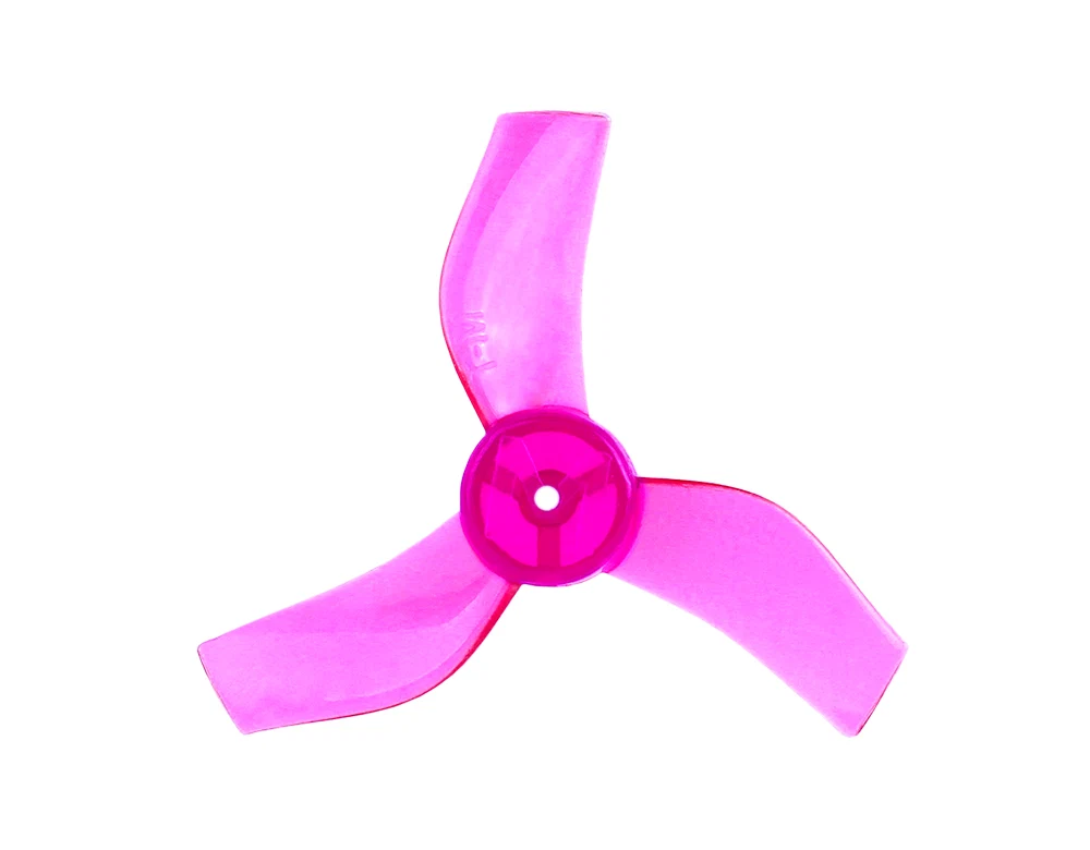 T-Motor M12199 1.2"/31MM Tri-Blade FPV Whoop Drone Propeller (2CW+2CCW) - Choose Color — Clear Purple