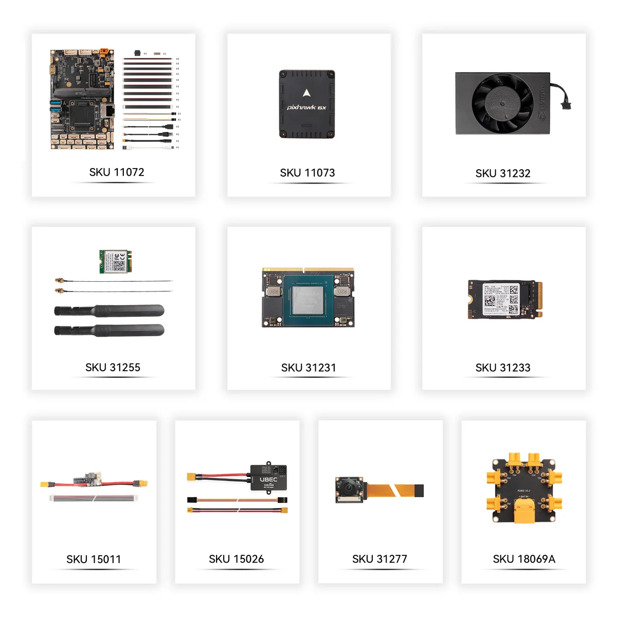 Pixhawk Jetson Baseboard Bundle — Pixhawk 6X / Jetson Orin NX 16GB (with Wi-Fi & SSD & Camera) / Without Case