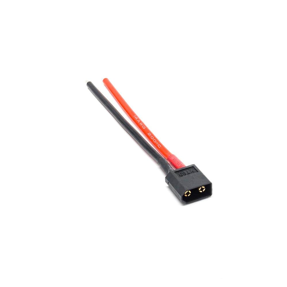 XT60 Pigtail 14AWG 4" - Choose Your Version — Black / XT60