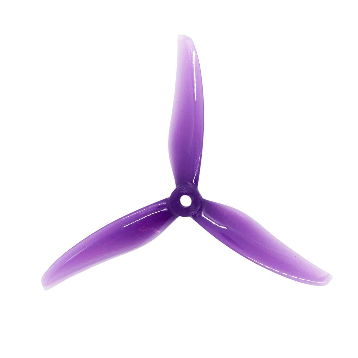 Gemfan Freestyle 5236 Durable Tri-Blade 5.2" Propeller (2CW+2CCW) - Choose Your Color — Purple
