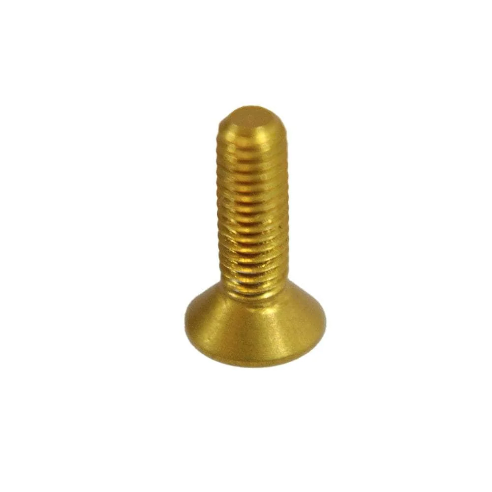 M3 7075 Aluminum Counter Sunk Hex Screw (20PCS) - Choose Your Color & Size — Gold / 10mm