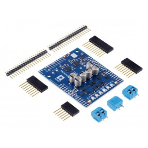 Motoron M2S18v18 Dual High-Power Motor Controller Shield - 2-kanałowy sterownik silników DC dla Arduino (do montażu)