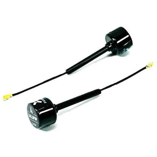 Foxeer Lollipop V4 5.8GHz U.FL Antenna w/Tube 2 Pack LHCP — Black / LHCP / 86mm